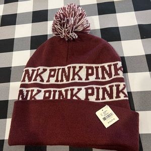 VS Pink Pom Pom Beanie